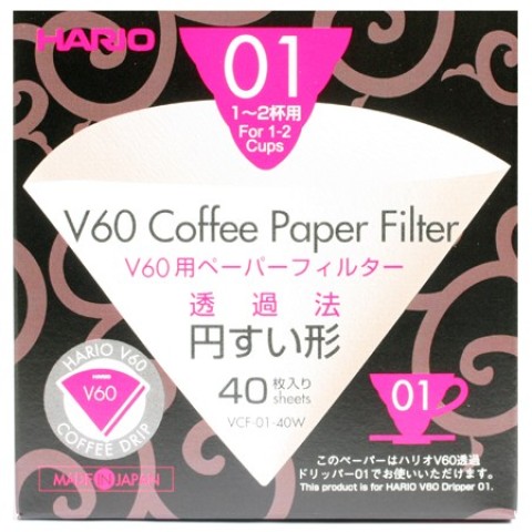 Hario V60 01 Coffee Paper Filters