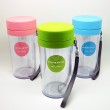 korean style travel tea tumbler with removable strainer